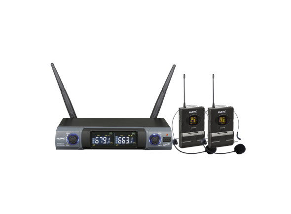 Karma Microfone Cabeça s/ Fios + Receptor UHF (2 uni) Karma Microfone Cabeça s/ Fios + Receptor UHF (2 uni)